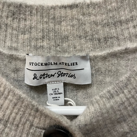 Stockholm Atelier Women's Wool Blend Button Up Sweater - Picture 3 of 4
